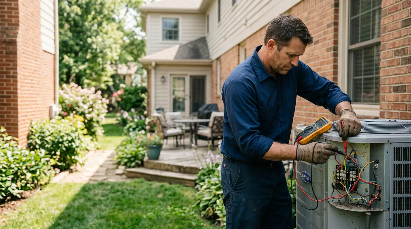 HVAC technician working near Georgetown, FL